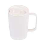 Tazza termica in acciaio inox riciclato per tè 450 ml color bianco seconda vista