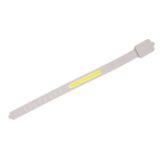 Luce LED da bici ricaricabile in plastica riciclata 400 mAh color grigio seconda vista