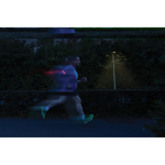 Luce LED da bici ricaricabile in plastica riciclata 400 mAh color grigio vista ambiente 3