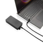 Cavo USB-C per cellulare in rPET con laccio da collo e ricarica 60W color nero settima vista