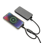 Laccetto da polso per cellulare con cavo USB-C e ricarica rapida 60W color nero terza vista