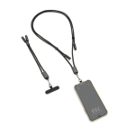 Laccetto da polso per cellulare con cavo USB-C e ricarica rapida 60W color nero vista generale