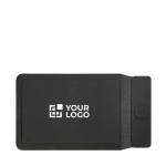 Custodia con chiusura e ricarica magnetica per pc 15.6” Swiss Peak color nero vista area di stampa