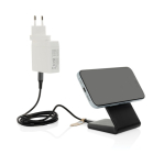 Caricatore wireless magnetico eco con base antiscivolo 15W color nero quinta vista