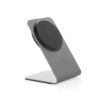 Caricatore wireless magnetico premium in alluminio riciclato 15W color grigio