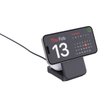 Caricatore wireless magnetico 3 in 1 in plastica riciclata 15W color nero quarta vista
