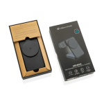 Caricatore wireless magnetico 3 in 1 in plastica riciclata 15W color nero seconda vista con scatola
