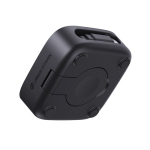 Caricatore wireless magnetico 2 in 1 con cavo retrattile USB-C e 15W color nero quinta vista