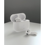 Auricolari riciclati con microfono integrato e ricarica rapida BT 6.0 color bianco vista ambiente