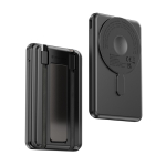 Powerbank sostenibile 5 in 1 con cavi di ricarica e supporto 5.000 mAh color nero vista 18