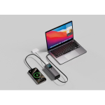 Powerbank in alluminio con ricarica multipla e display HQ 20.000 mAh color grigio vista ambiente