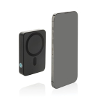 Powerbank tascabile ABS riciclato con indicatore di carica 10.000 mAh color nero seconda vista