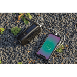 Radio d’emergenza multifunzione in ABS riciclato e manovella 1.800 mAh color nero vista ambiente 3
