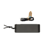 Speaker BT 5.3 in alluminio riciclato con bassi potenti 10W Swiss Peak color grigio sesta vista