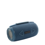 Altoparlante BT 5.3 in plastica riciclata con resistenza IPX4 16W color blu vista area di stampa