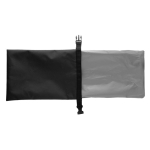 Lunch box pieghevole in rPET con dimensione regolabile 4l color nero quinta vista