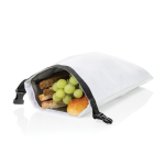 Lunch box pieghevole in rPET con dimensione regolabile 4l color bianco seconda vista