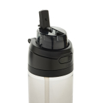 Borraccia leggera in rPET con doppio tappo anti-perdite da 800 ml color nero quinta vista