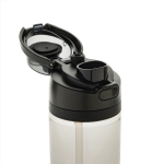 Borraccia leggera in rPET con doppio tappo anti-perdite da 800 ml color nero sesta vista