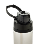 Borraccia leggera in rPET con doppio tappo anti-perdite da 800 ml color nero settima vista