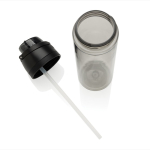Borraccia leggera in rPET con doppio tappo anti-perdite da 800 ml color nero ottava vista
