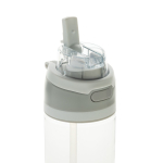 Borraccia leggera in rPET con doppio tappo anti-perdite da 800 ml color bianco quinta vista