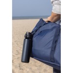 Borraccia sportiva acciaio riciclato tappo bloccabile antigoccia 600ml color nero vista ambiente