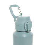 Borraccia sportiva acciaio riciclato tappo bloccabile antigoccia 600ml color verde sesta vista