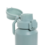 Borraccia sportiva acciaio riciclato tappo bloccabile antigoccia 600ml color verde ottava vista