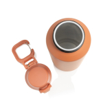 Borraccia sportiva acciaio riciclato tappo bloccabile antigoccia 600ml color arancione nona vista