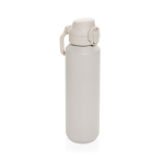 Borraccia sportiva acciaio riciclato tappo bloccabile antigoccia 600ml color beige
