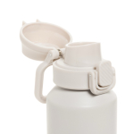 Borraccia sportiva acciaio riciclato tappo bloccabile antigoccia 600ml color beige ottava vista