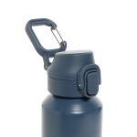 Borraccia sportiva acciaio riciclato tappo bloccabile antigoccia 600ml color blu mare sesta vista