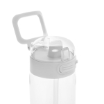 Borraccia sportiva in rPET con tappo anti-goccia e cannuccia 800 ml color bianco settima vista