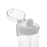 Borraccia sportiva in rPET con tappo anti-goccia e cannuccia 800 ml color bianco ottava vista