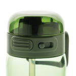 Borraccia sportiva in rPET con tappo anti-goccia e cannuccia 800 ml color verde sesta vista