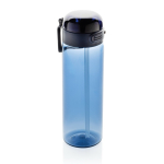 Borraccia sportiva in rPET con tappo anti-goccia e cannuccia 800 ml color blu mare