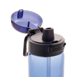Borraccia sportiva in rPET con tappo anti-goccia e cannuccia 800 ml color blu mare ottava vista