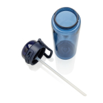 Borraccia sportiva in rPET con tappo anti-goccia e cannuccia 800 ml color blu mare nona vista
