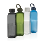 Borraccia in rPET con impugnatura e design ondulato con manico 750 ml color nero vista generale