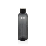 Borraccia in rPET con impugnatura e design ondulato con manico 750 ml color nero vista area di stampa