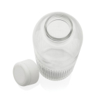 Borraccia in rPET con impugnatura e design ondulato con manico 750 ml color bianco quinta vista