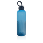Borraccia in rPET con impugnatura e design ondulato con manico 750 ml color blu mare seconda vista