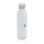 Borraccia ecologica con esperienza di bevuta a 360° 600 ml Avira Alok color bianco vista con logo