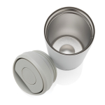 Tazza termica take away ecologica con tappo a scatto 400 ml Avira Alix color bianco quinta vista