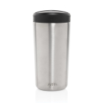Tazza termica take away ecologica con tappo a scatto 400 ml Avira Alix color argento seconda vista