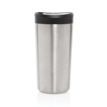 Tazza termica take away ecologica con tappo a scatto 400 ml Avira Alix color argento terza vista