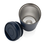Tazza termica take away ecologica con tappo a scatto 400 ml Avira Alix color blu mare quinta vista