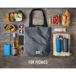 Borsa termica impermeabile con scomparto diviso Black+Blum 16l color grigio vista ambiente 4