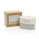 Sveglia ecologica con luce graduale e suoni rilassanti della natura color beige vista con scatola